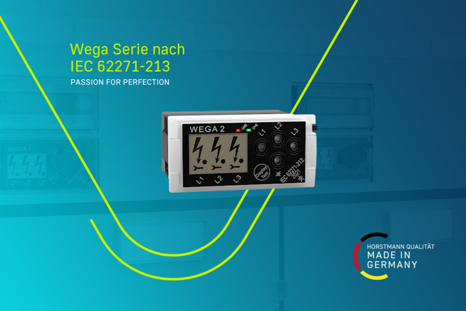 Integriertes Spannungsprüfsystem Wega 2 mit Display und LED Leuchten für die Spannungsanzeige