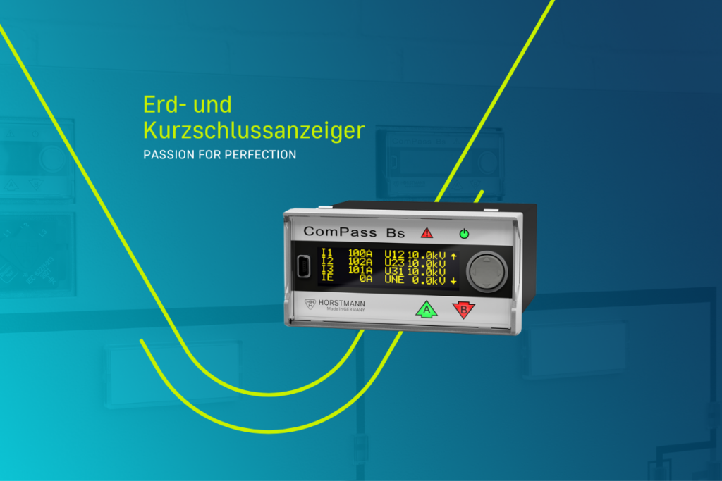Kurz- und Erdschlussanzeiger ComPass Bs 2.0 in der Frontalansicht