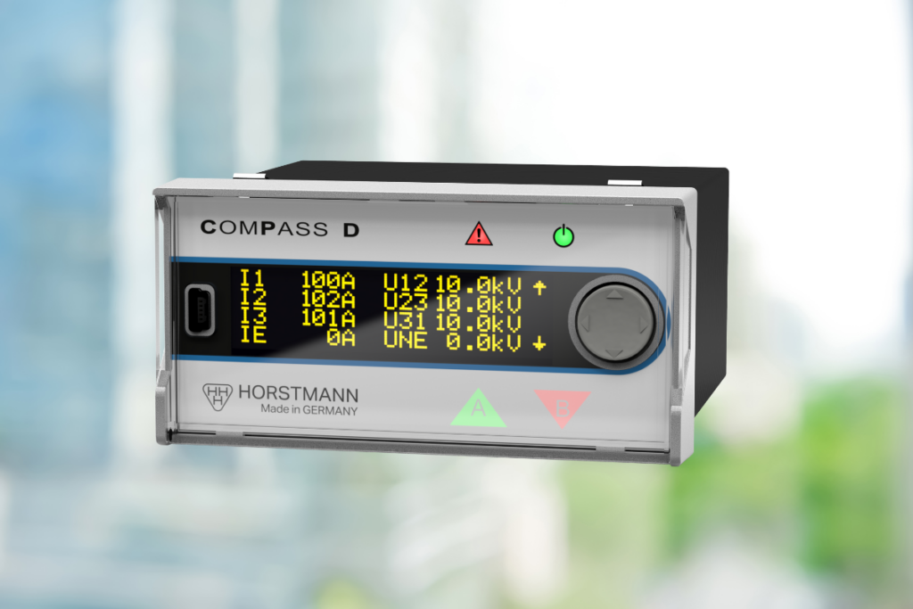 Kurz- und Erdschlussanzeiger ComPass D mit Netzmonitoringfunktion und LED Display