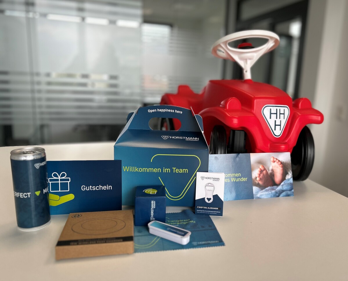 Willkommen im Horstmann Team - Welcome Box und Bobbycar