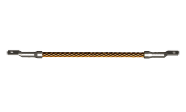 Single-pole earthing and short-circuiting device (orange cable with metal connections at the front and rear)