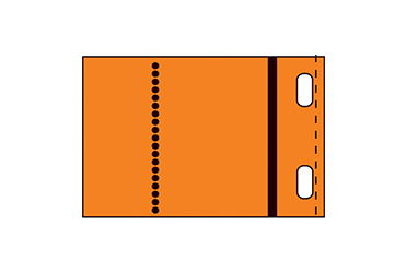 Orange Isolierplatte mit Löchern